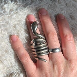 Unique Coiled Snake Ring